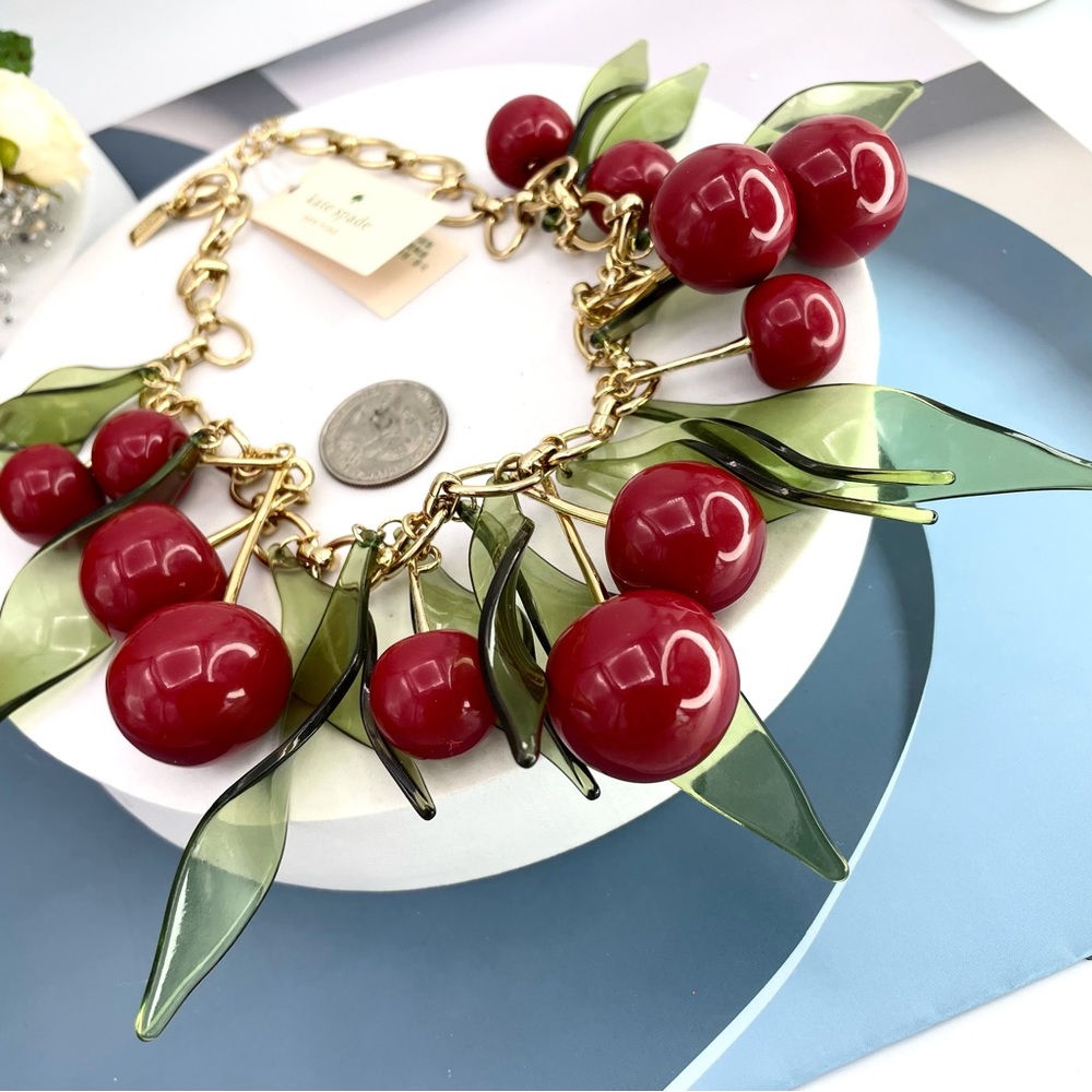 kate spade Cherry Statement Necklace - Picture 6 of 8